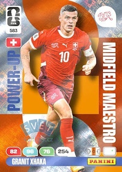 Granit Xhaka Switzerland Panini FIFA World Cup 2026 Adrenalyn XL Midfield Maestros #583